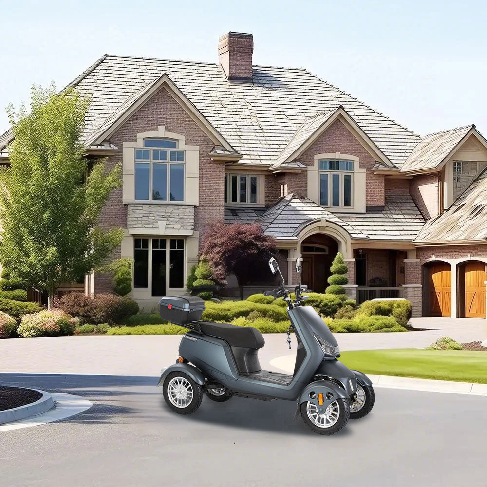 ROLLUX SN4W 500W 60V20Ah Lead-Acid/Lithium Battery Electric Mobility Scooter Drum Brake