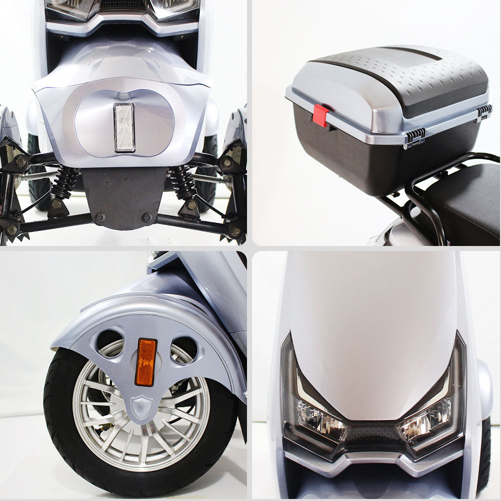 ROLLUX SN4W 500W 60V20Ah Lead-Acid/Lithium Battery Electric Mobility Scooter Drum Brake