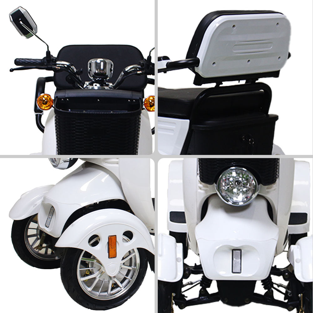 ROLLUX XG4W 500W 60V20Ah Lead-Acid/Lithium Battery Electric Mobility Scooter Drum Brake