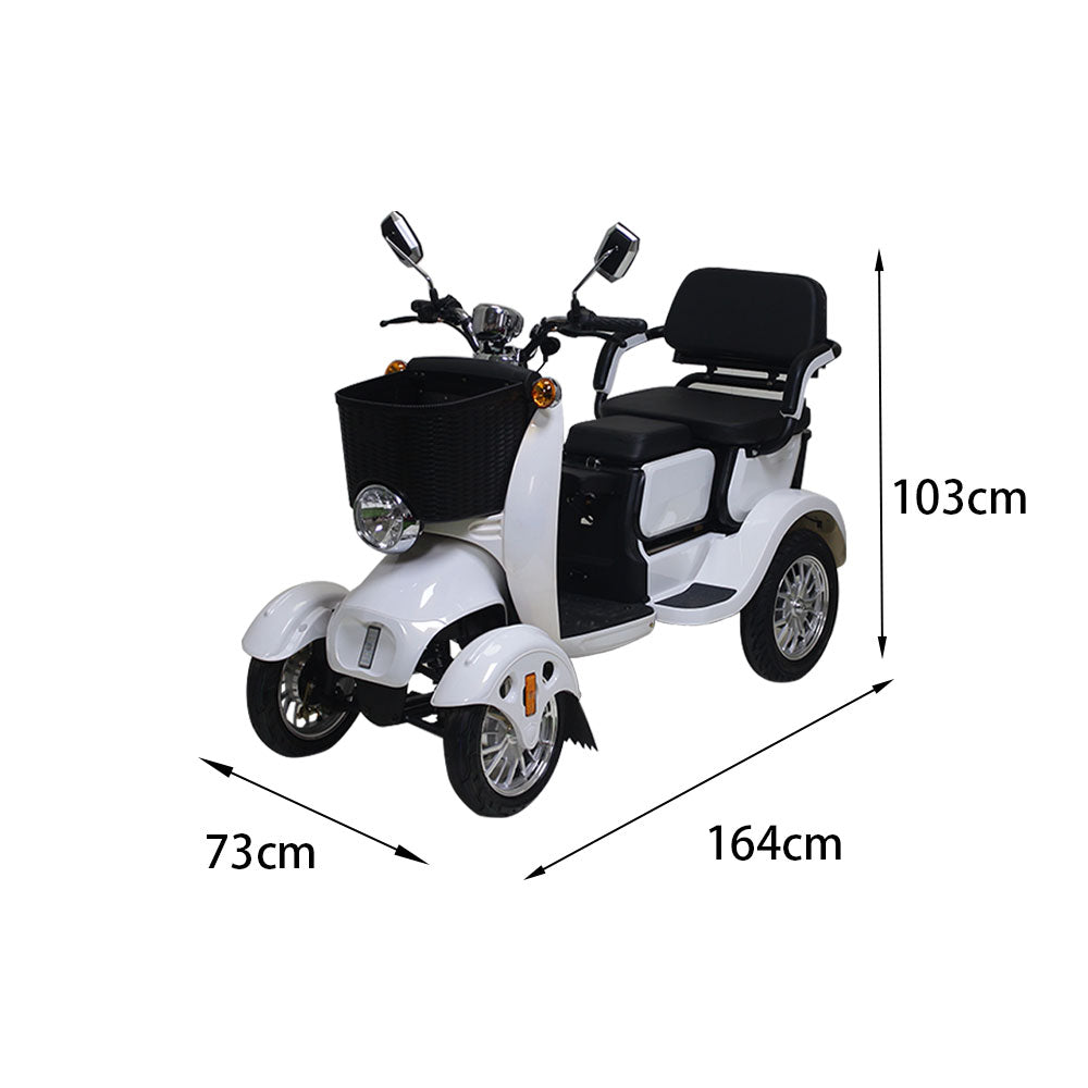 ROLLUX XG4W 500W 60V20Ah Lead-Acid/Lithium Battery Electric Mobility Scooter Drum Brake