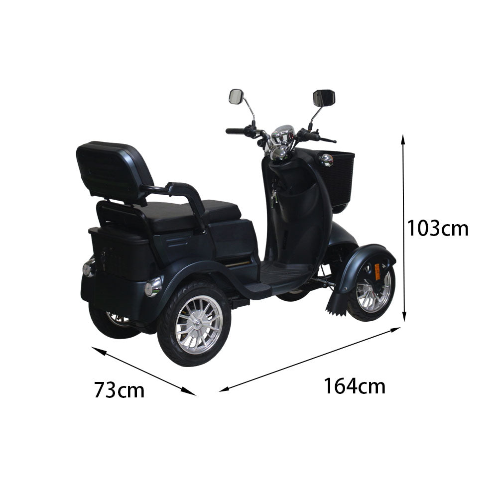 ROLLUX XG4W 500W 60V20Ah Lead-Acid/Lithium Battery Electric Mobility Scooter Drum Brake