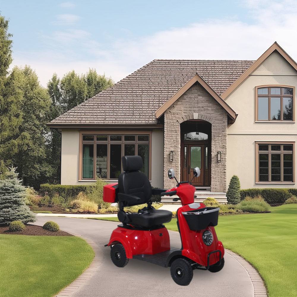 ROLLUX XJK 500W 48V20Ah Lead-Acid/Lithium Battery Electric Mobility Scooter Drum Brake