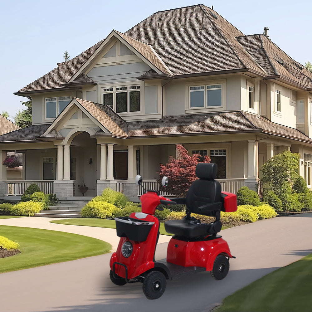 ROLLUX XJK 500W 48V20Ah Lead-Acid/Lithium Battery Electric Mobility Scooter Drum Brake