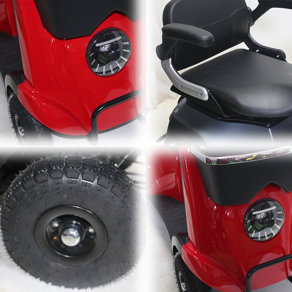 ROLLUX XJK 500W 48V20Ah Lead-Acid/Lithium Battery Electric Mobility Scooter Drum Brake