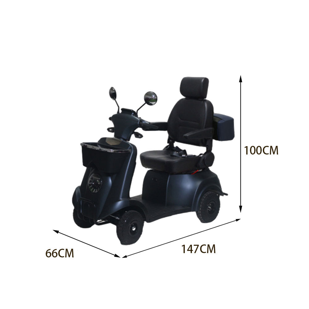 ROLLUX XJK 500W 48V20Ah Lead-Acid/Lithium Battery Electric Mobility Scooter Drum Brake