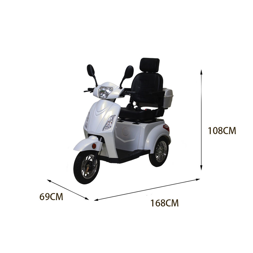 ROLLUX XL1D 500W 60V20Ah Lead-Acid/Lithium Battery Electric Mobility Scooter Drum Brake
