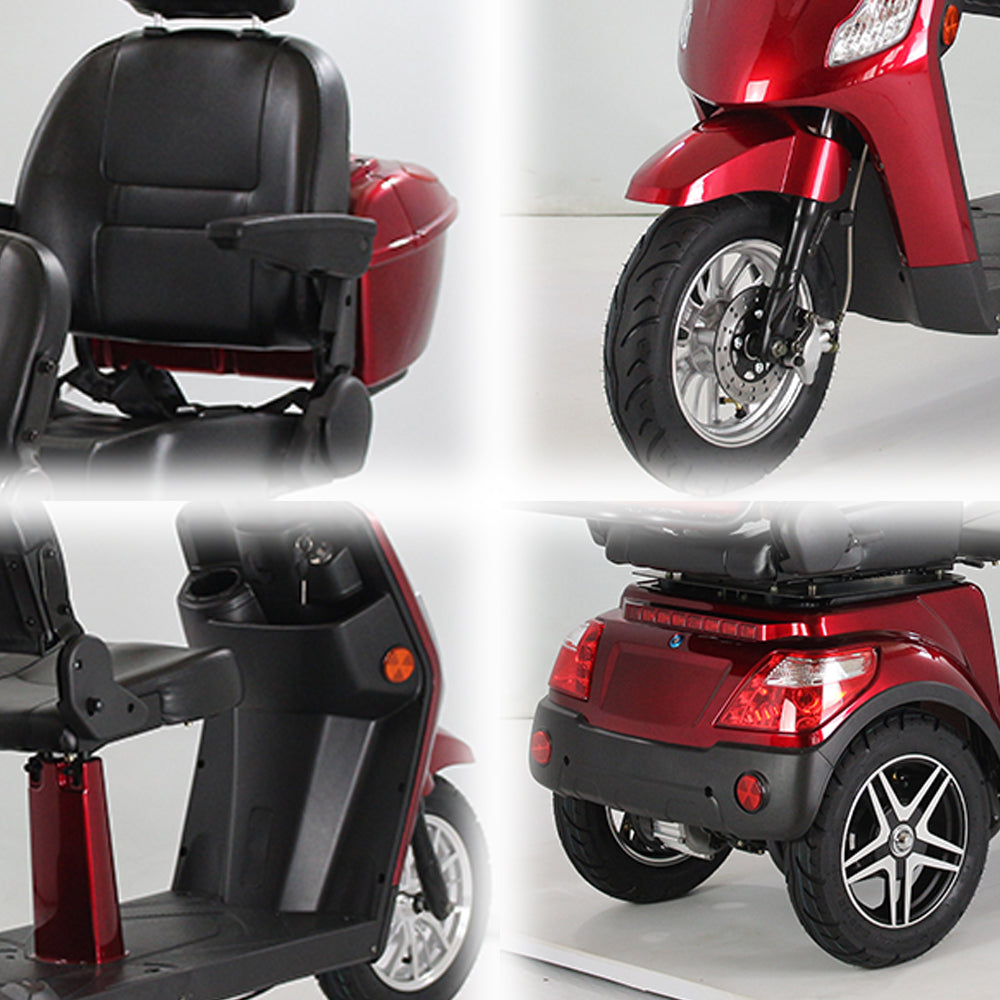 ROLLUX XL2D 500W 60V20Ah  Lead-Acid/Lithium Battery Electric Mobility Scooter Drum Brake