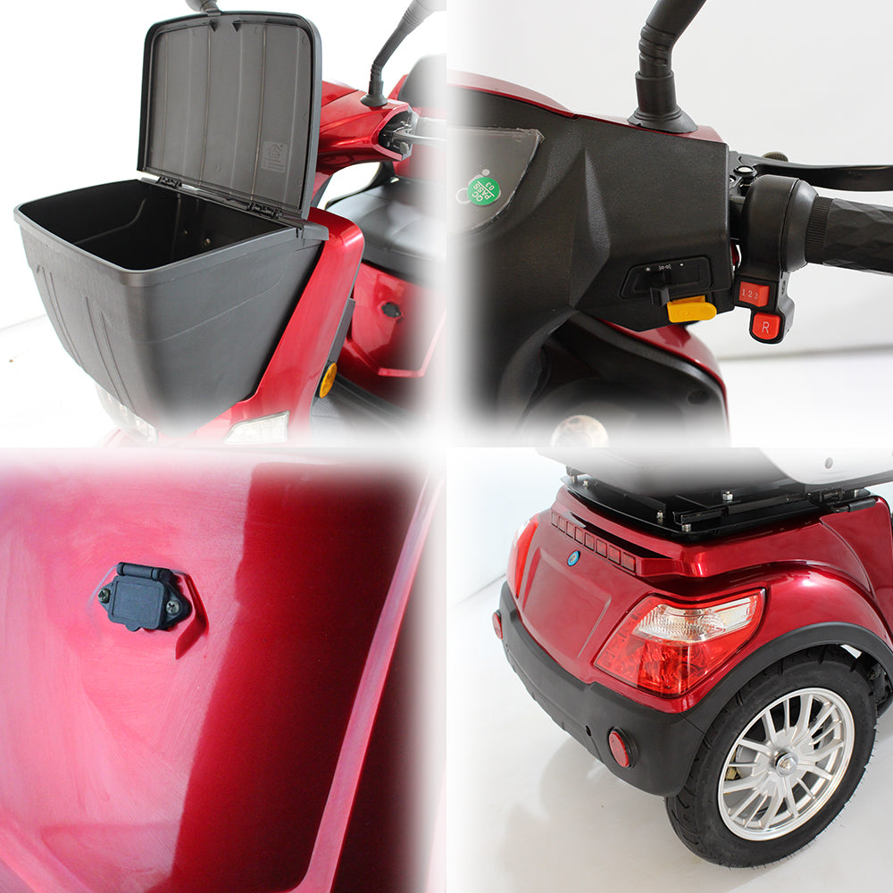 ROLLUX XL3D 500W 60V20Ah Lead-Acid/Lithium Battery Electric Mobility Scooter Drum Brake