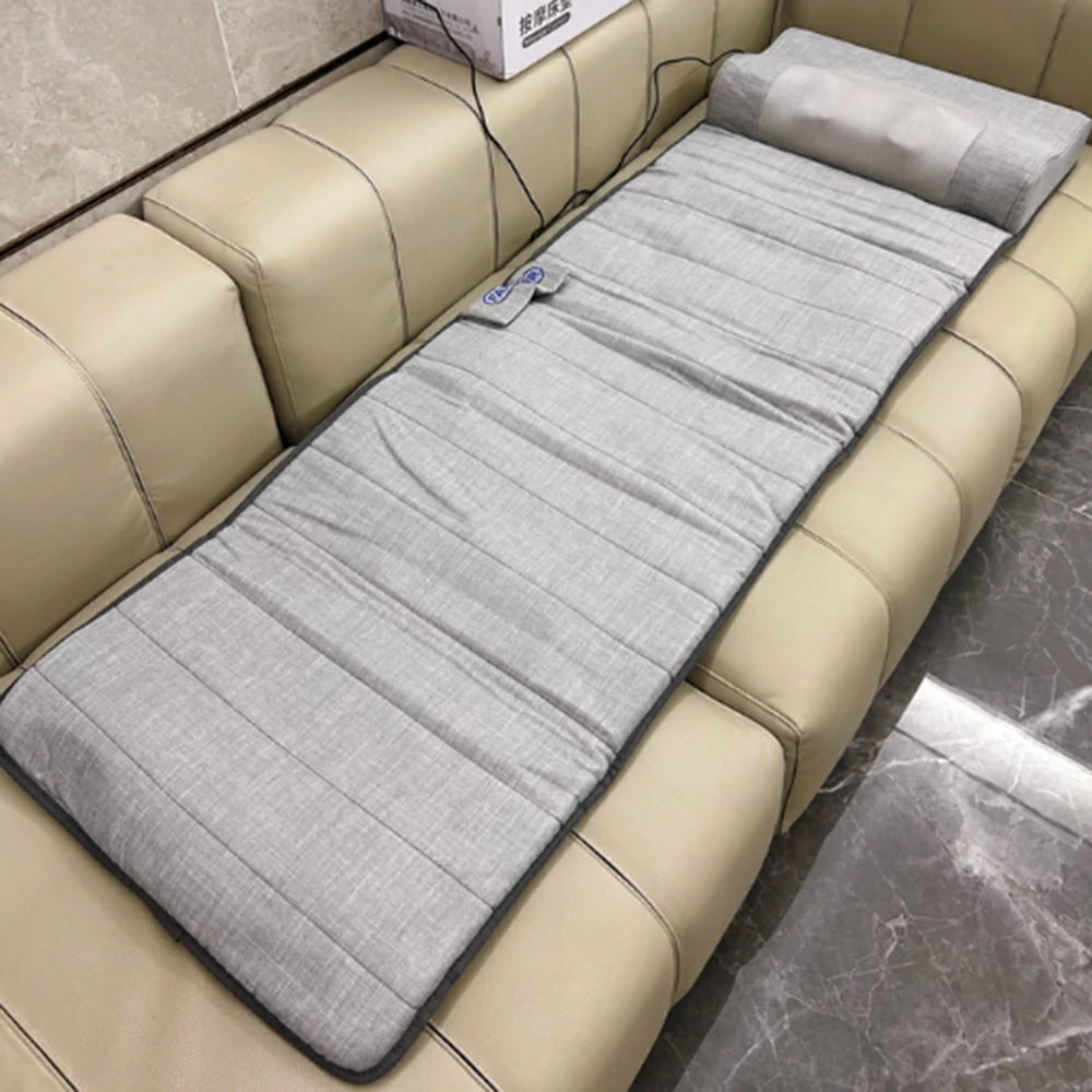 RELAXA Full-Body Massage Mat with Heat, Four-Node Kneading Massage, Breathable Fabric, Extra-Large Back Coverage Design