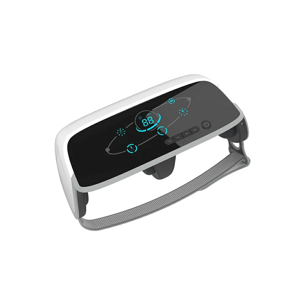 RELAXA Air Wave Massage Belt, Dual-Side Synchronous Massage with Heat & Red Light, Soft Support Structure, Touchscreen Cordless Design