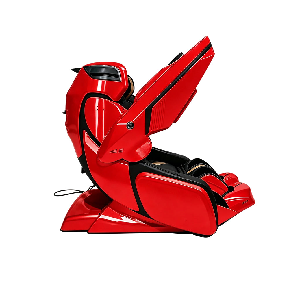 RELAXA 4D PRO Full Body Electric Massage Chair - Precision Massage Mechanism with Wide Comfort Seat - Red