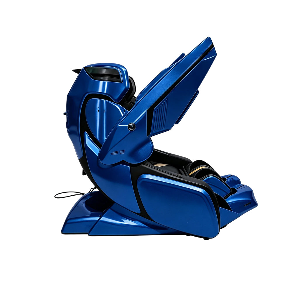 RELAXA 4D PRO Full Body Electric Massage Chair - Precision Massage Mechanism with Wide Comfort Seat - Blue