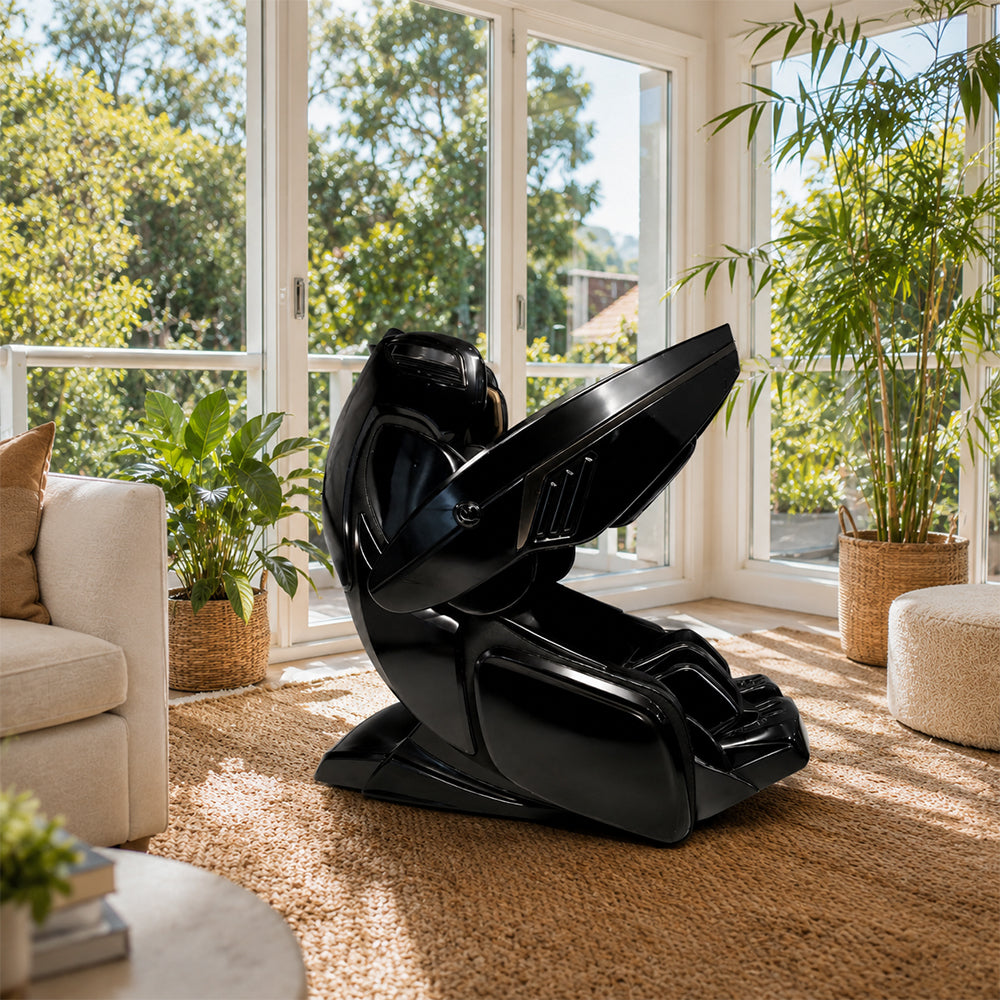 RELAXA 4D PRO Full Body Electric Massage Chair - Precision Massage Mechanism with Wide Comfort Seat - Black