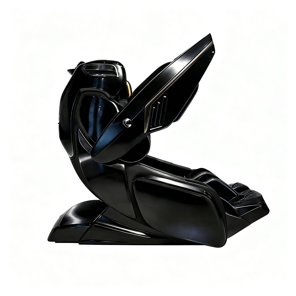 RELAXA 4D PRO Full Body Electric Massage Chair - Precision Massage Mechanism with Wide Comfort Seat - Black