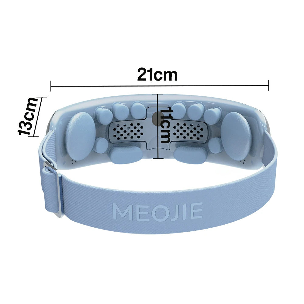 RELAXA Eye Massager with Hydrating Mist Deep Relaxation Pressure Point Massage Wireless Portable Design - Blue