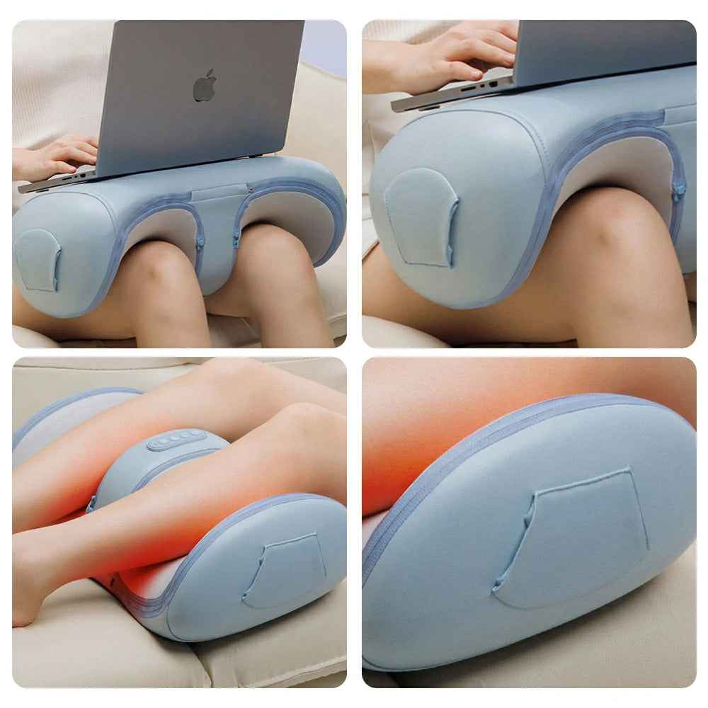 RELAXA Leg Massager with Heat Full Sole Warming Wide Ergonomic Design Remote Control Home Relaxation