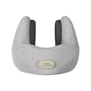 RELAXA Heated Neck Support Massager, Temperature-Controlled Heat & Kneading Massage, Plush Fabric, Ergonomic U-Shaped 3D Design - Grey