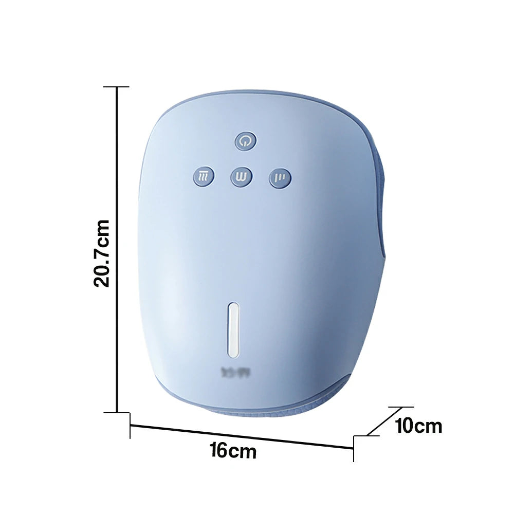 RELAXA Air Compression Hand Massager with Heat, Adjustable Massage Modes, Soft Cushioned Design, Cordless & Ambidextrous Use