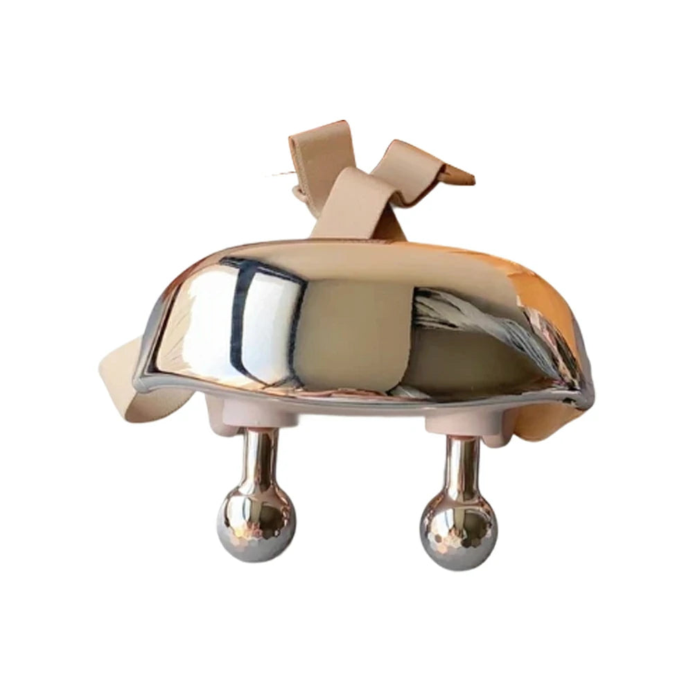 RELAXA Cordless Full-Body Massager, Five-Finger Kneading & Red Light Heat, Brushless Motor, Adjustable Strap Design - Gold