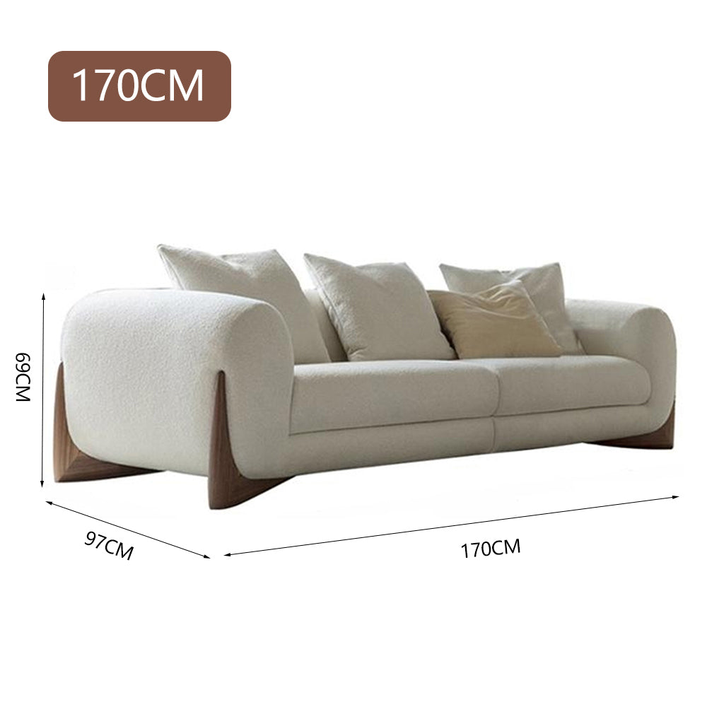LUXORA S1095 Modern Minimalist Style 170-220cm Sofa Teddy Fabric