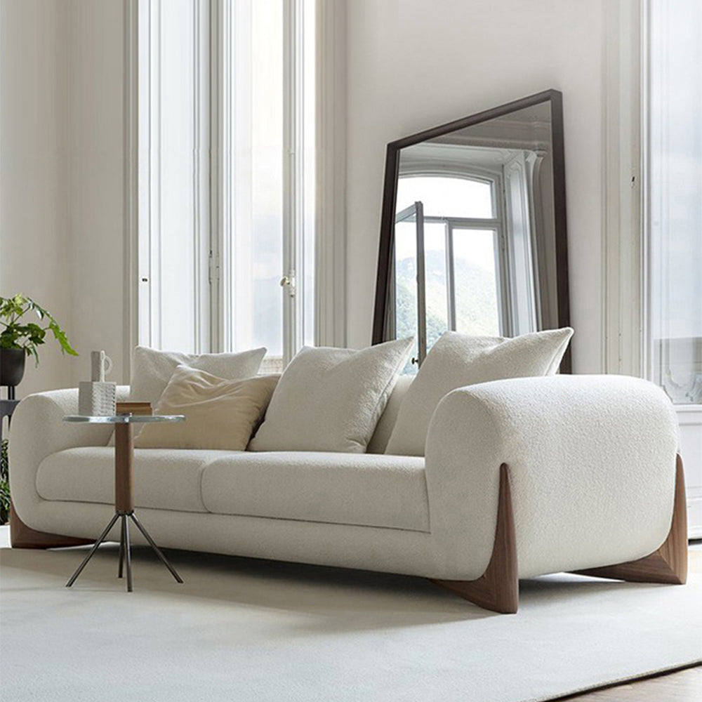 LUXORA S1095 Modern Minimalist Style 170-220cm Sofa Teddy Fabric