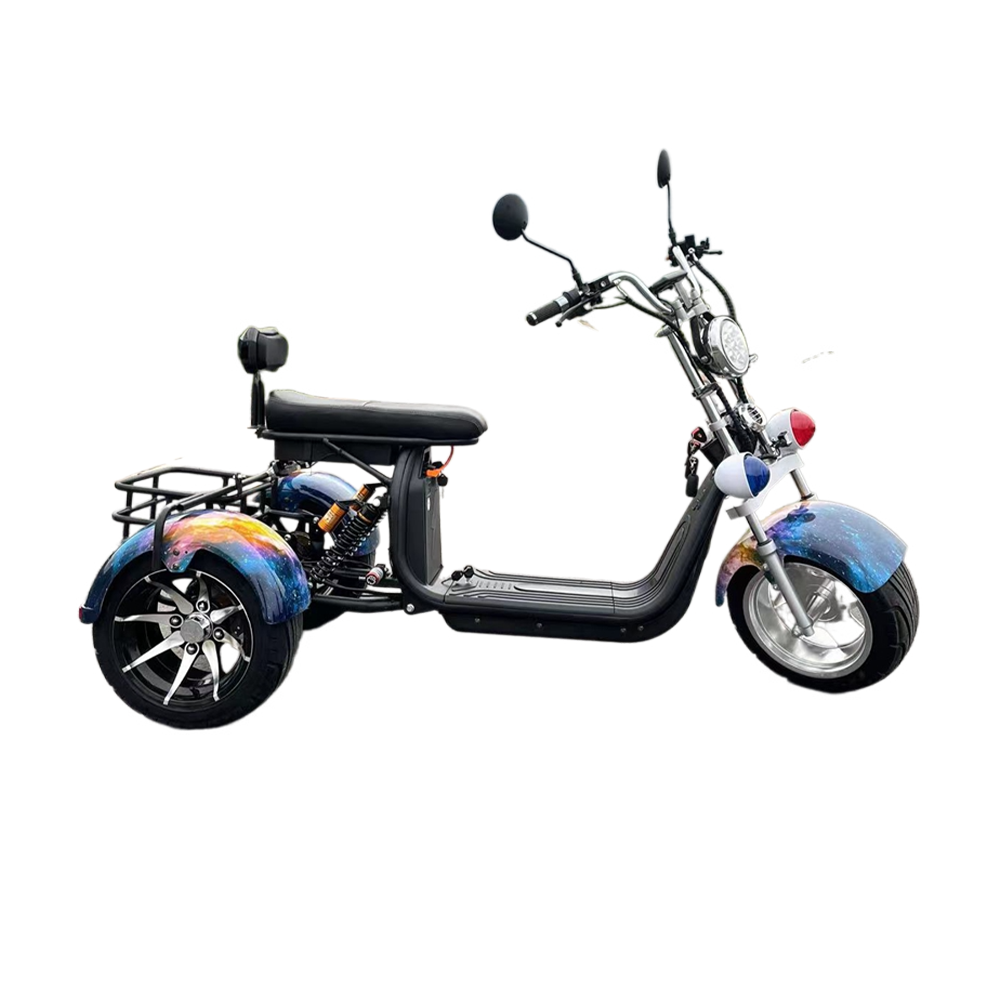 GLIDER HALLEY SC 08 1000W 60V 12-20AH  Lithium Battery Three-Wheel Electric Motorbike/Motorcycle/Scooter Cruise at 25km/h - Unlock More Power (Details Inside)*