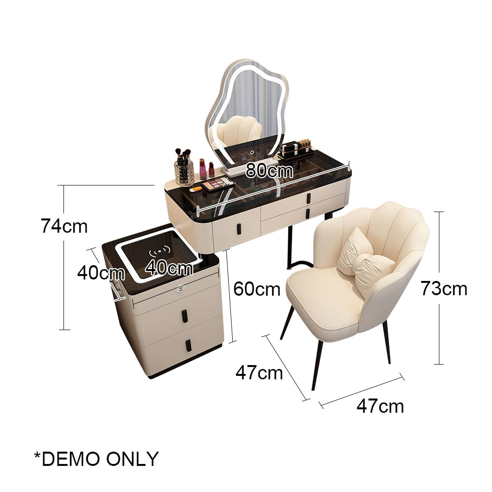 LIVARA 80CM/100CM Length Dressing Table Set Multifunctional Table