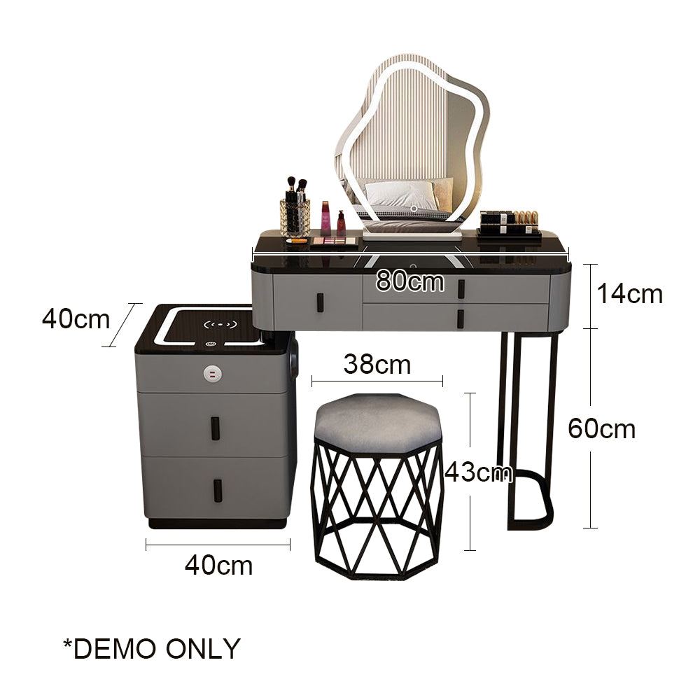 LIVARA 80CM/100CM Length Dressing Table Set Multifunctional Table