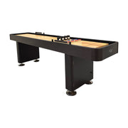 SHUFLEX 9/12/14/16FT Solid Wood Shuffleboard Table - Professional Hardwood Playing Surface, Smooth Stable Roll, Heavy-Duty Construction, Indoor Game Table - Black