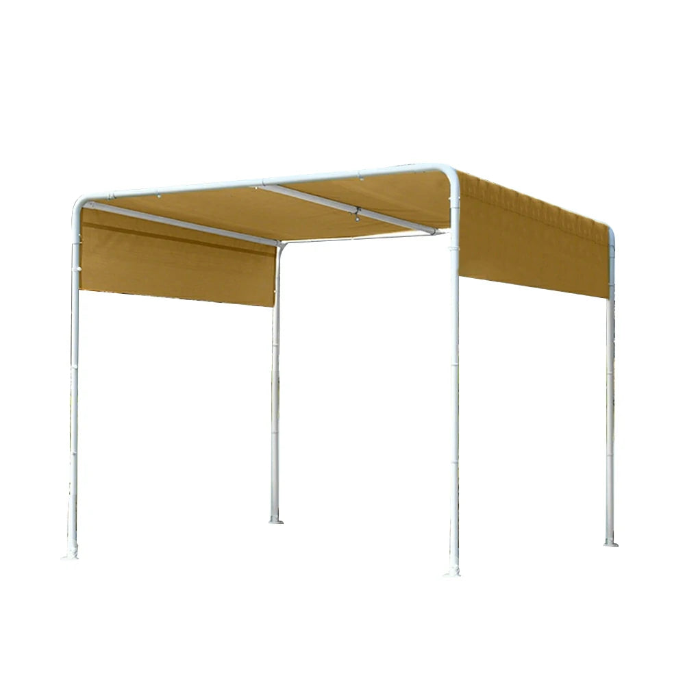 SOLARA Outdoor Canopy - Heavy-Duty Aluminium Frame Sunshade Pavilion, 2.5x2.5m Weather-Resistant Shelter - White