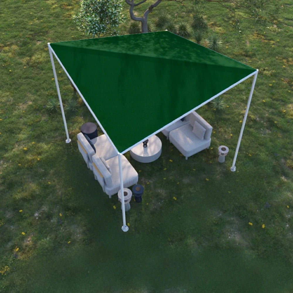 SOLARA Outdoor Canopy - Heavy-Duty Aluminium Frame Sunshade Pavilion, 2.5x2.5m Weather-Resistant Shelter - Green