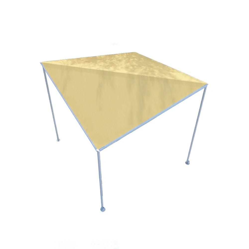 SOLARA Outdoor Canopy - Heavy-Duty Aluminium Frame Sunshade Pavilion, 2.5x2.5m Weather-Resistant Shelter - Yellow