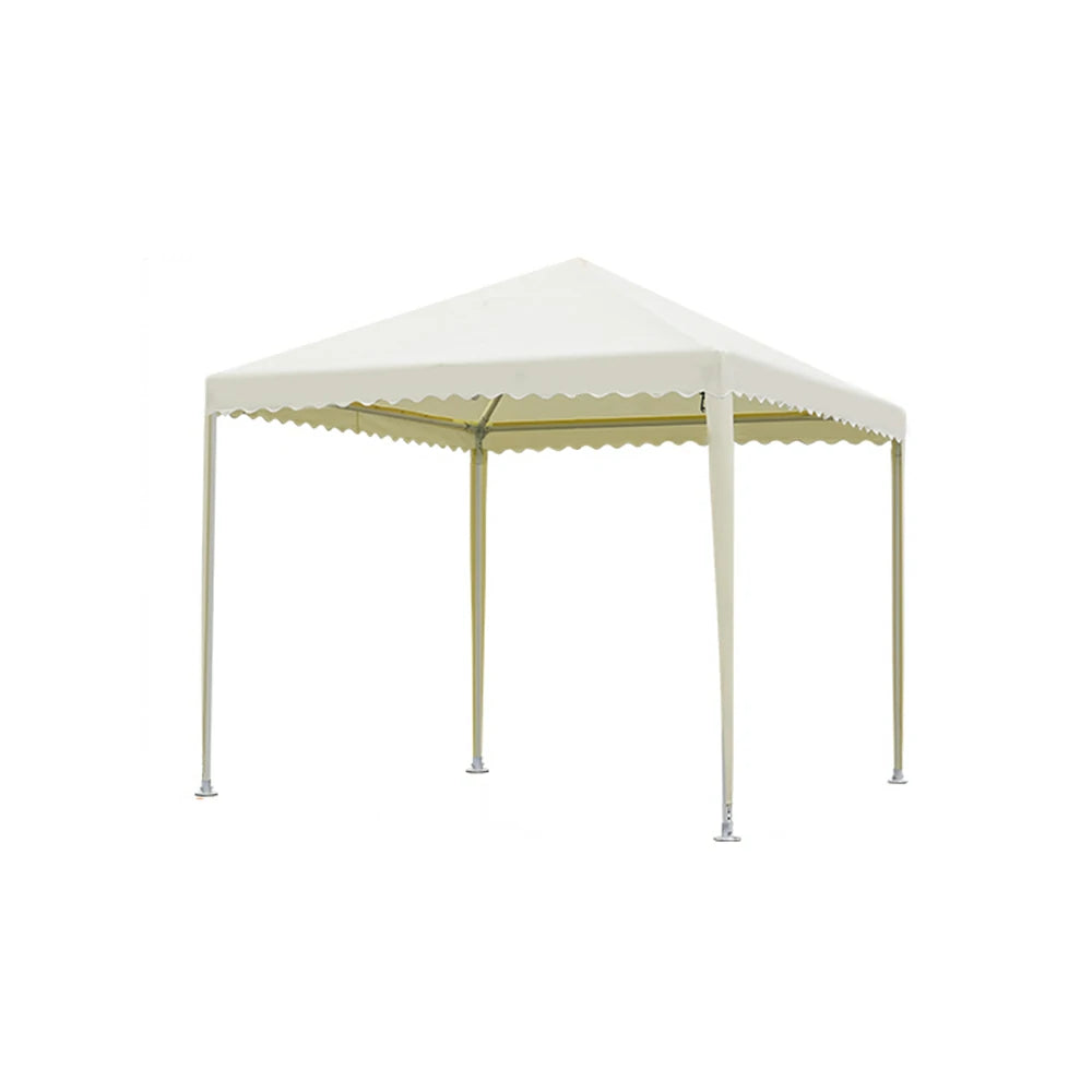 SOLARA Outdoor Canopy - Heavy-Duty Pavilion with Triangular Reinforcement, 10cm Thick Posts, Waterproof Polycarbonate Roof - 3x3m Standard Model - Yellow