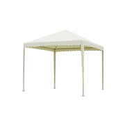 SOLARA Outdoor Canopy - Heavy-Duty Pavilion with Triangular Reinforcement, 10cm Thick Posts, Waterproof Polycarbonate Roof - 3x3m Standard Model - Yellow
