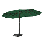 SOLARA Outdoor Umbrella - UV Protection, Wind-Resistant Carbon Steel Frame - Green