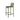 SOLARA Outdoor Chair Nano-Baked Rustproof Waterproof Finish, Thickened Iron Steel Construction, 42cm Stable and Durable Design - Green