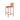 SOLARA Outdoor Chair Nano-Baked Rustproof Waterproof Finish, Thickened Iron Steel Construction, 42cm Stable and Durable Design - Orange