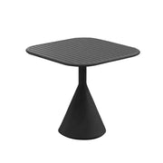 SOLARA Outdoor Dining Table 60/70cm Rustproof Waterproof High-Temperature Baked Finish, Thickened Steel Frame, Stable & Durable Load-Bearing Design - Black