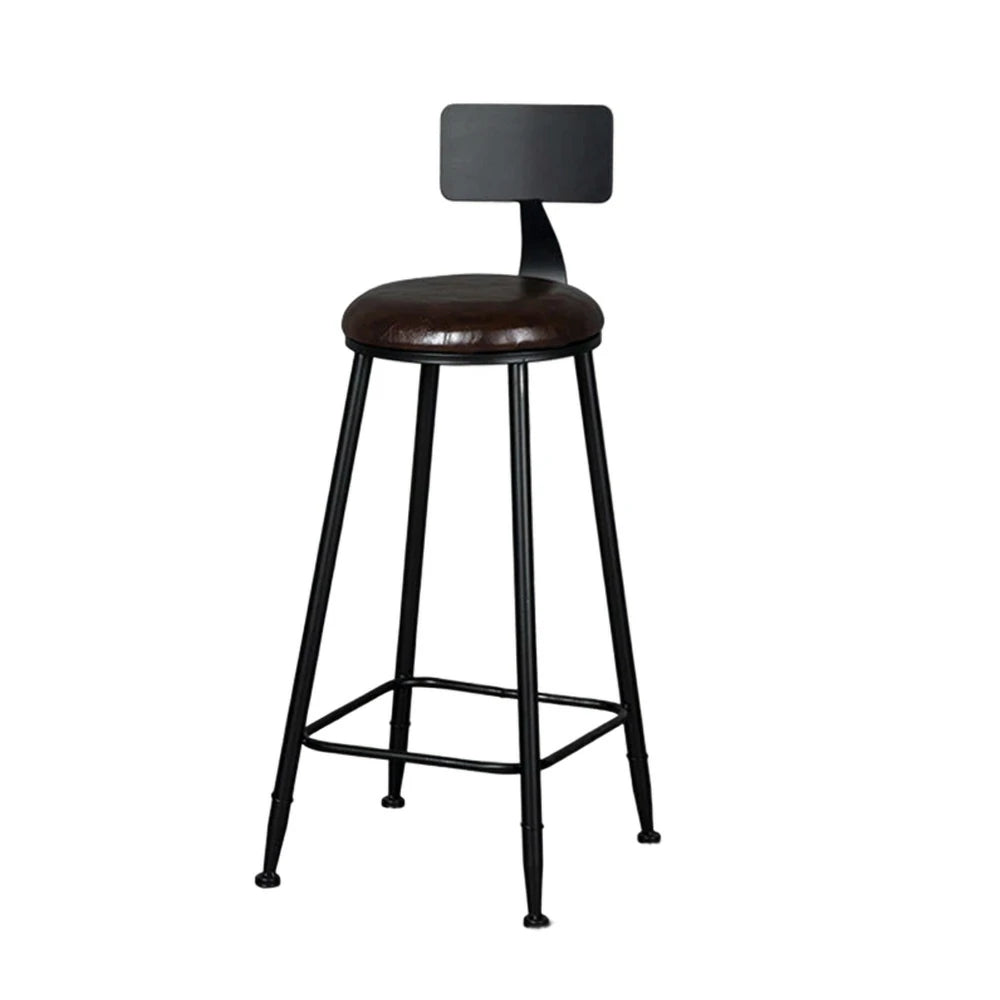 SOLARA Dining Chair 90/100cm Leather Upholstery with High-Density Foam, Sturdy Frame, Comfortable Load-Bearing Design - Brown