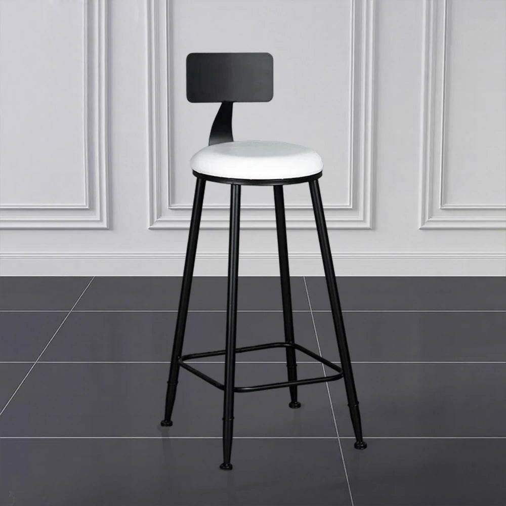 SOLARA Dining Chair 90/100cm Leather Upholstery with High-Density Foam, Sturdy Frame, Comfortable Load-Bearing Design - White