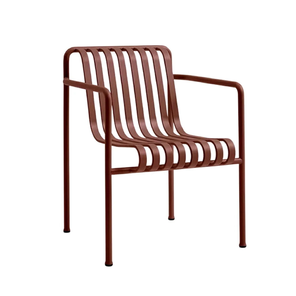 SOLARA Outdoor Metal Seating Collection - Bench, Lounger, Bar Stool & Dining Chair, Heavy-Duty Steel Frame, Weather-Resistant Finish - Wine