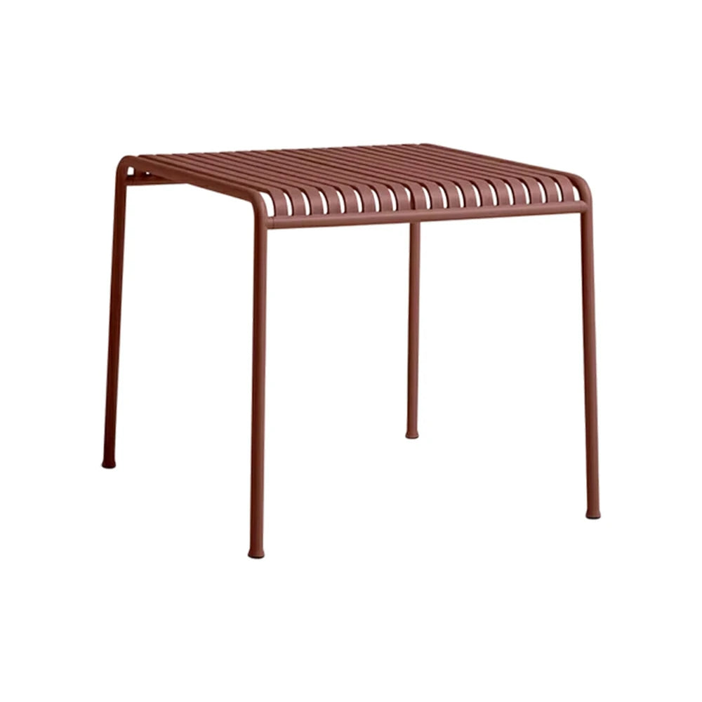 SOLARA Outdoor Metal Furniture Collection - Coffee Table, Long Table, Low Table & Dining Table, Heavy-Duty Steel Frame, Weather-Resistant Finish - Wine