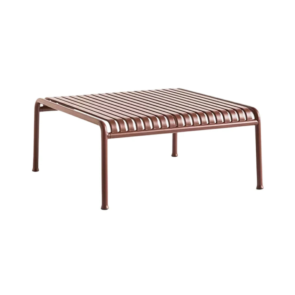 SOLARA Outdoor Metal Furniture Collection - Coffee Table, Long Table, Low Table & Dining Table, Heavy-Duty Steel Frame, Weather-Resistant Finish - Wine