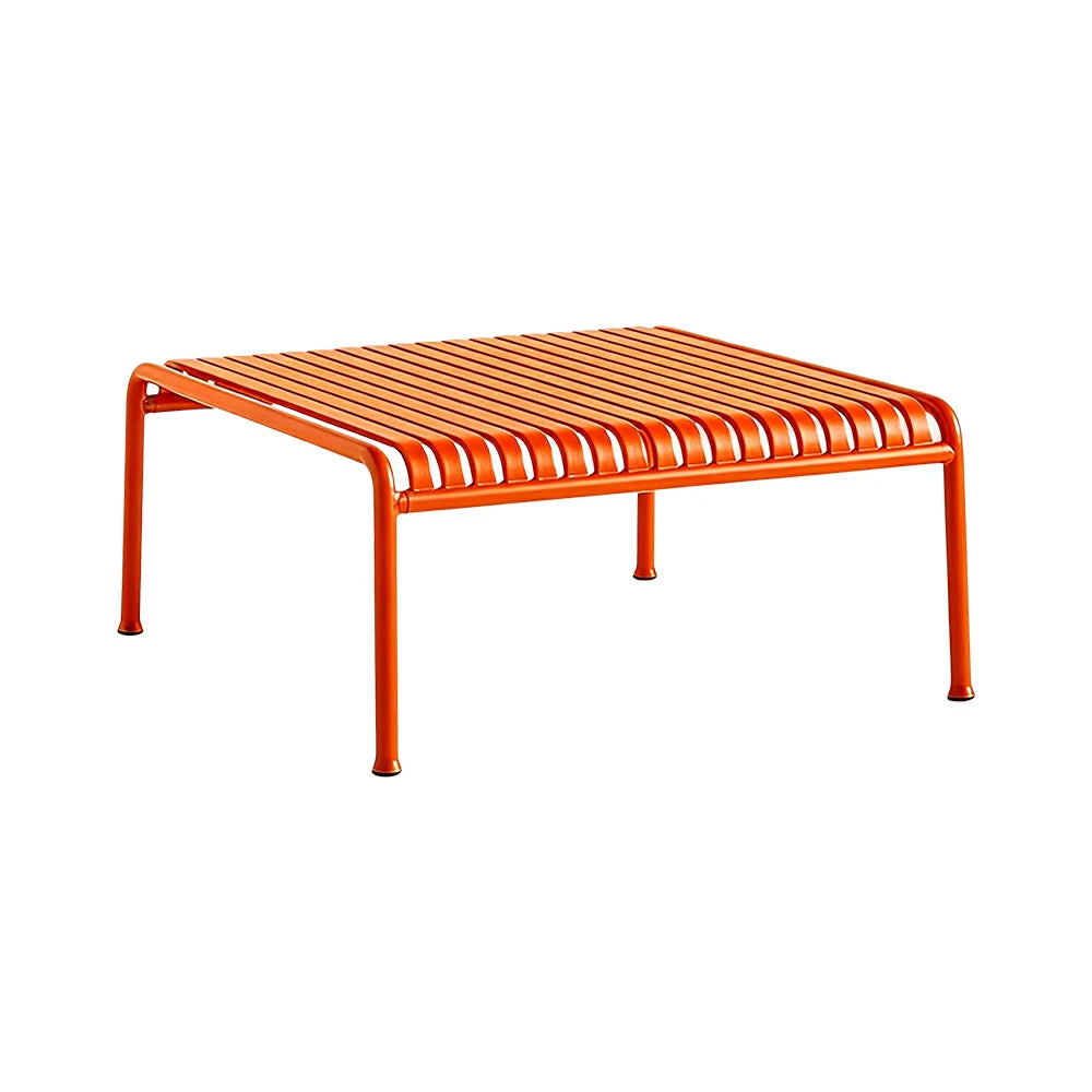 SOLARA Outdoor Metal Furniture Collection - Coffee Table, Long Table, Low Table & Dining Table, Heavy-Duty Steel Frame, Weather-Resistant Finish - Orange