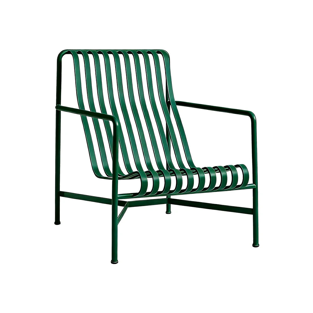 SOLARA Outdoor Metal Furniture Collection - Dining Table, Dining Chair & Lounger, Heavy-Duty Steel Frame, Weather-Resistant Finish - Green
