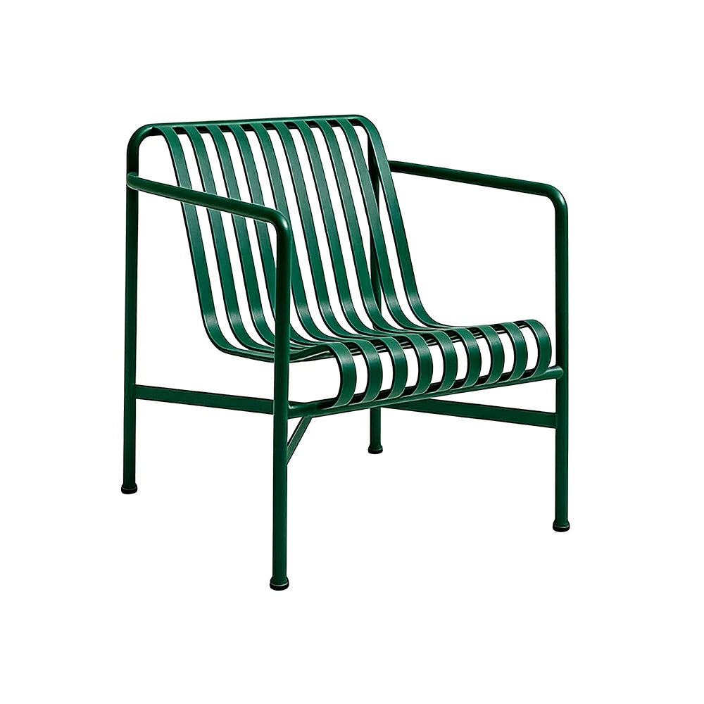 SOLARA Outdoor Metal Furniture Collection - Dining Table, Dining Chair & Lounger, Heavy-Duty Steel Frame, Weather-Resistant Finish - Green