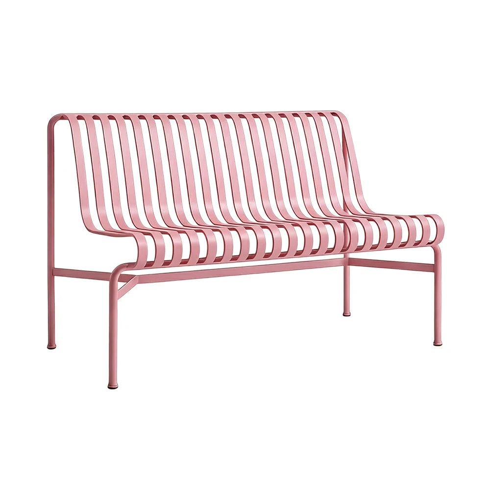 SOLARA Outdoor Metal Furniture Collection - Dining Table, Dining Chair & Lounger, Heavy-Duty Steel Frame, Weather-Resistant Finish - Pink