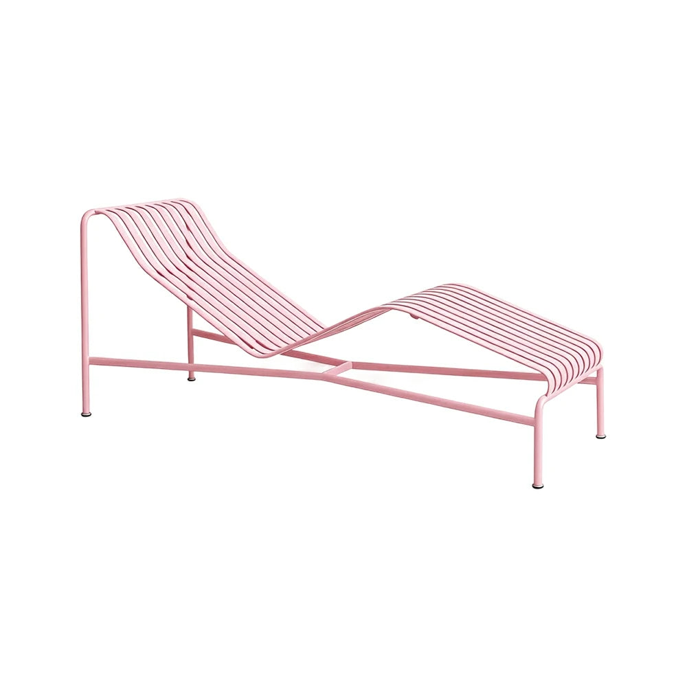 SOLARA Outdoor Metal Furniture Collection - Dining Table, Dining Chair & Lounger, Heavy-Duty Steel Frame, Weather-Resistant Finish - Pink