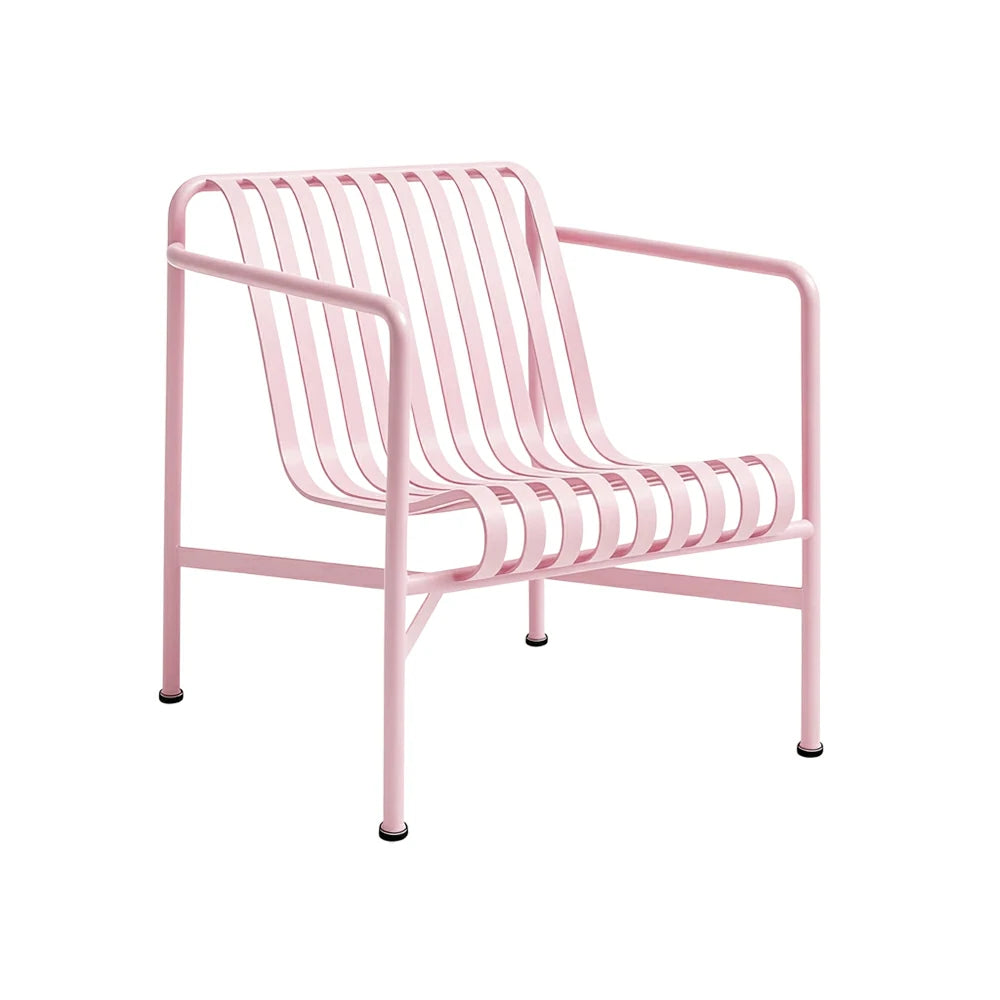 SOLARA Outdoor Metal Furniture Collection - Dining Table, Dining Chair & Lounger, Heavy-Duty Steel Frame, Weather-Resistant Finish - Pink