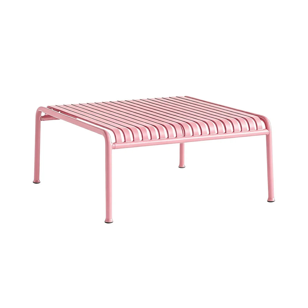 SOLARA Outdoor Metal Furniture Collection - Dining Table, Dining Chair & Lounger, Heavy-Duty Steel Frame, Weather-Resistant Finish - Pink